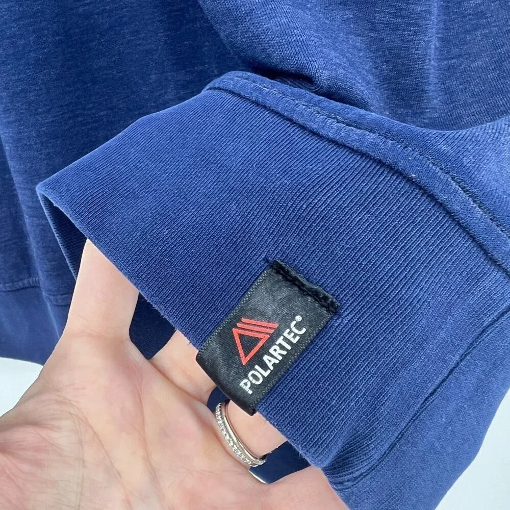 Banana Republic Polartec Navy Blue Quarter Zip Sweatshirt Men's Large